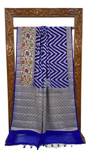 Pure Chiffon Khaddi Banarasi Saree - The Handlooms