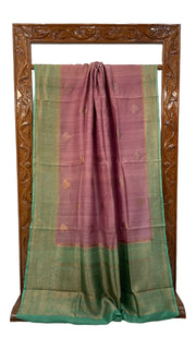 Pure Tussar Silk Handloom Banarasi Saree - The Handlooms