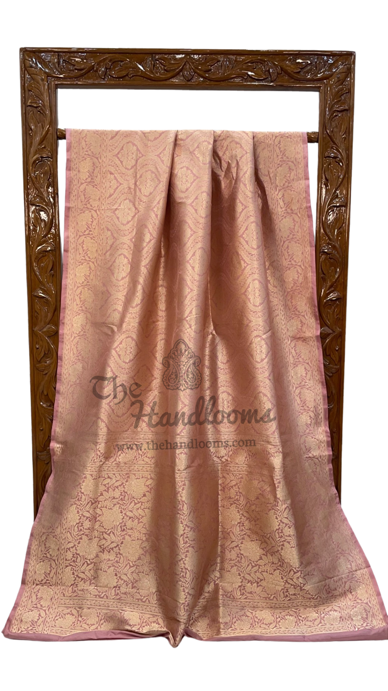 Pure Katan Silk Banarasi Handloom Saree - Tanchui Brocade - The Handlooms