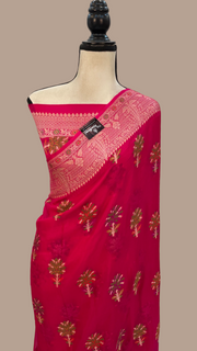 Pure Chiffon Khaddi Banarasi Saree - The Handlooms