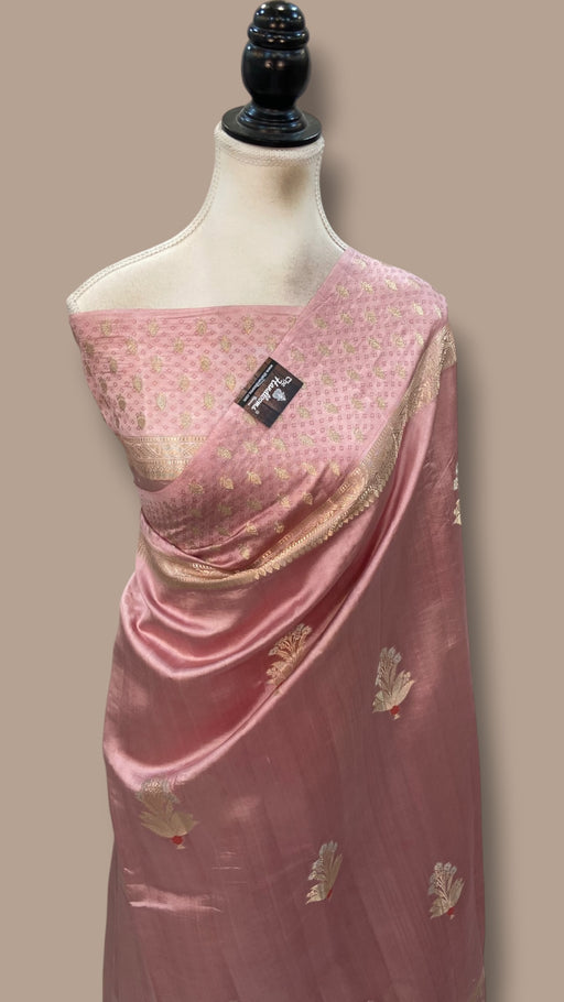 Pure Mango Silk Banarasi Handloom  Saree - The Handlooms