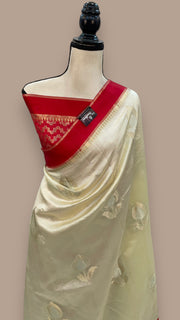 Pure Mango Silk Banarasi Handloom Saree - The Handlooms