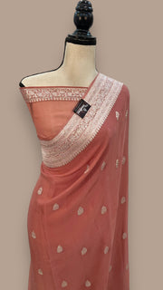 Pure Georgette Handloom Banarasi Saree - The Handlooms