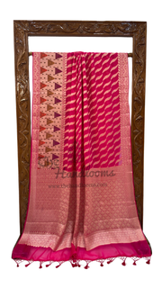 Pure Chiffon Khaddi Banarasi Saree - The Handlooms