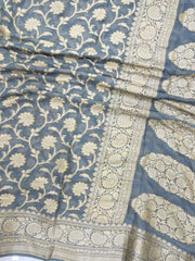 Pure Chiffon Khaddi Banarasi Saree - The Handlooms