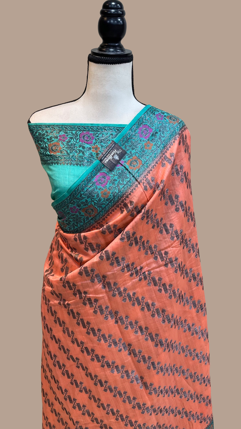 Pure Chiniya Silk Handloom Banarasi Saree - The Handlooms