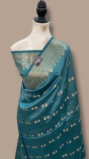 Pure Mango Silk Banarasi Handloom Saree - The Handlooms