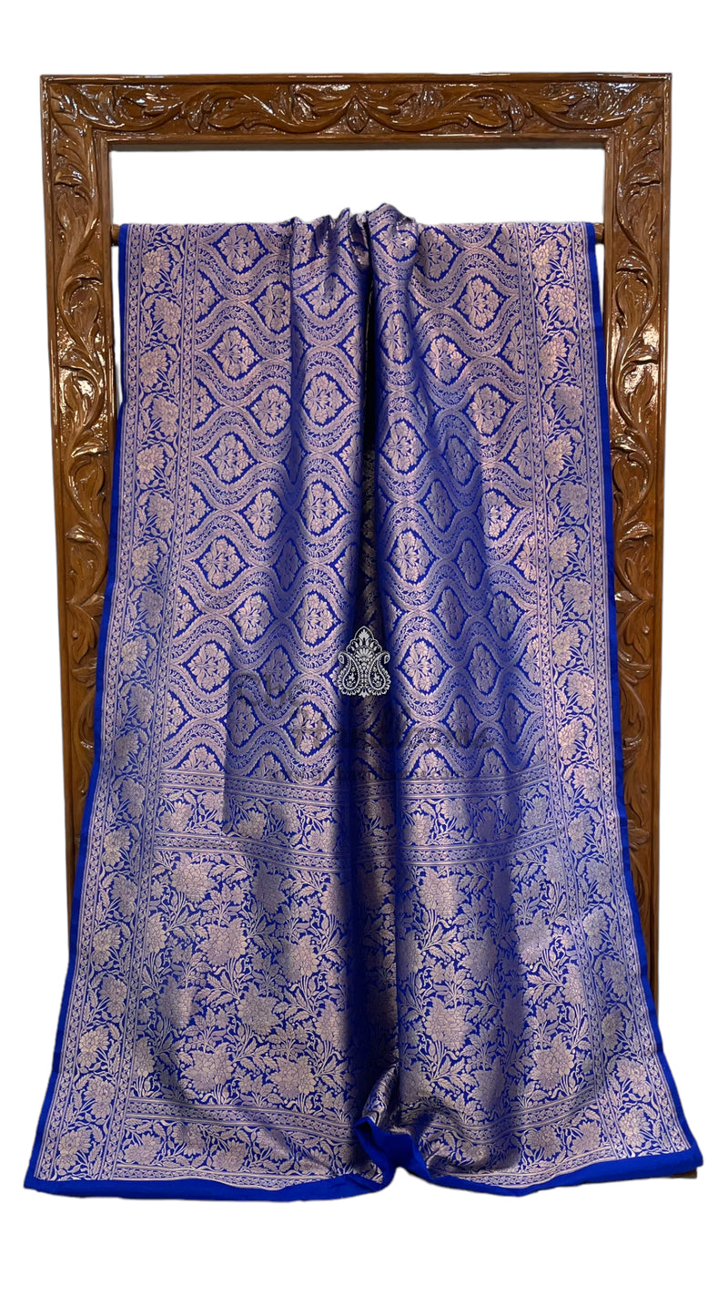 Pure Katan Silk Banarasi Handloom Saree - Tanchui Brocade - The Handlooms