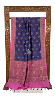 Pure Butter Crepe Banarasi Saree - The Handlooms