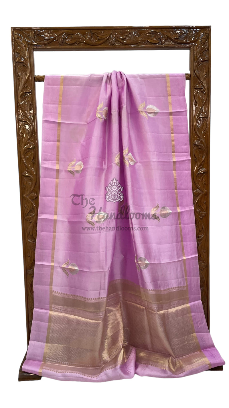 Pure Mango Silk Banarasi Handloom Saree - The Handlooms