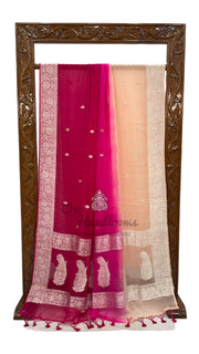 Pure Georgette Banarasi Handloom Saree - The Handlooms