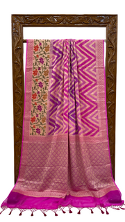 Pure Chiffon Khaddi Banarasi Saree - The Handlooms