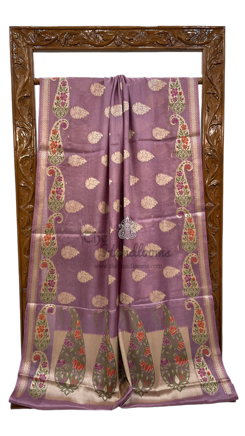 Pure Tussar Silk Handloom Banarasi Saree - The Handlooms