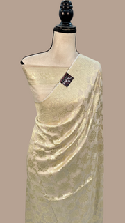 Moonga Georgette Handloom Banarasi Saree - The Handlooms