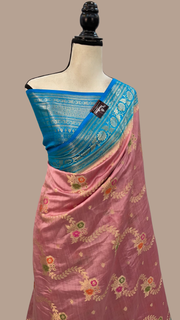 Pure Chiniya Silk Handloom Banarasi Saree - The Handlooms