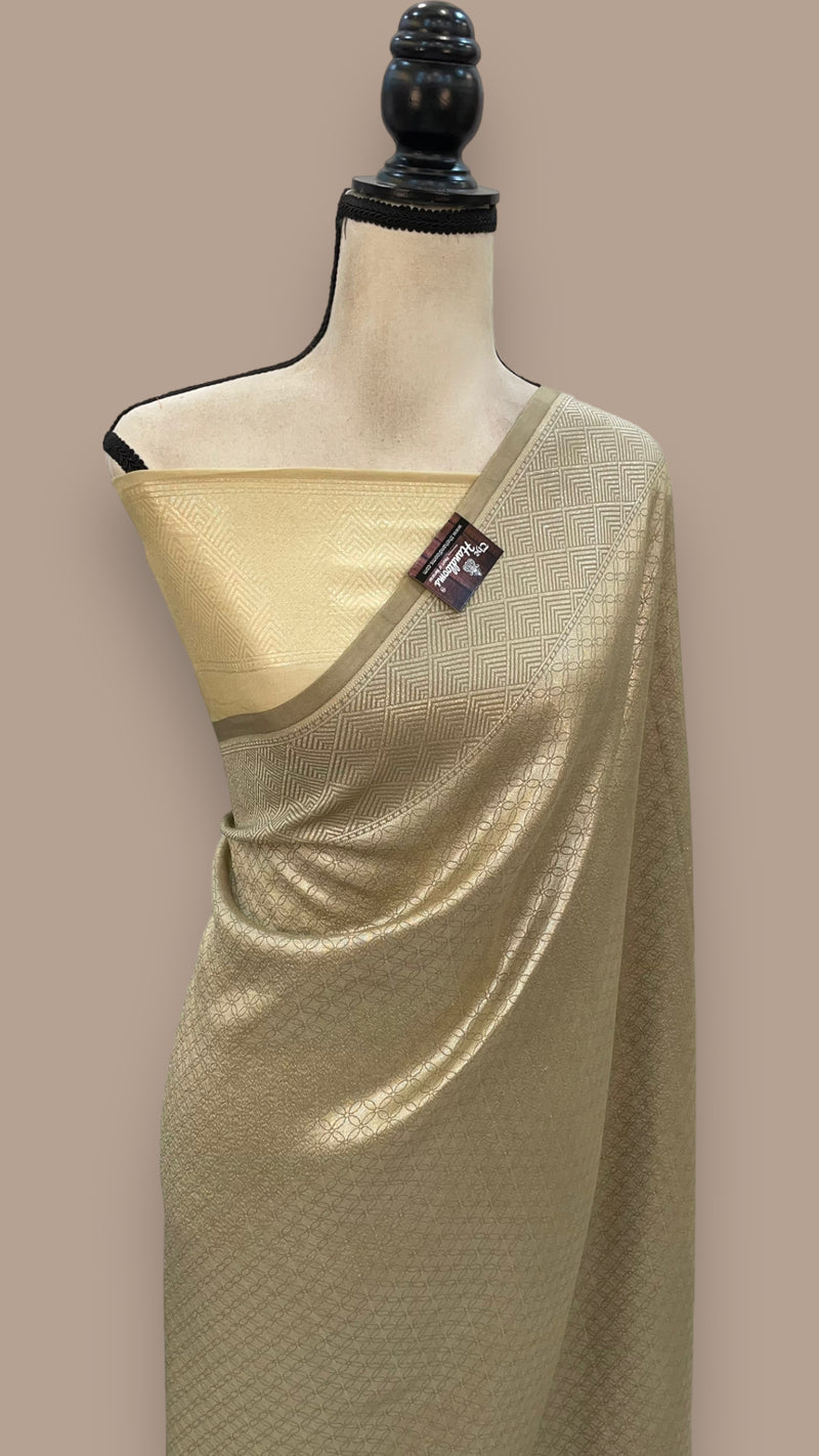 Pure Mashru Silk Banarasi Handloom Saree - The Handlooms