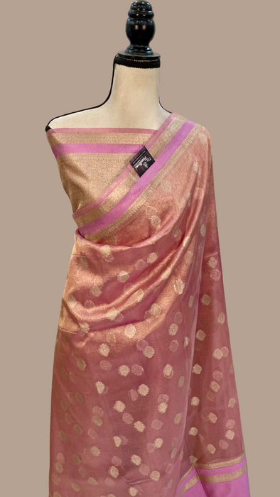 Pure Kora Tissue Handloom Banarasi Saree