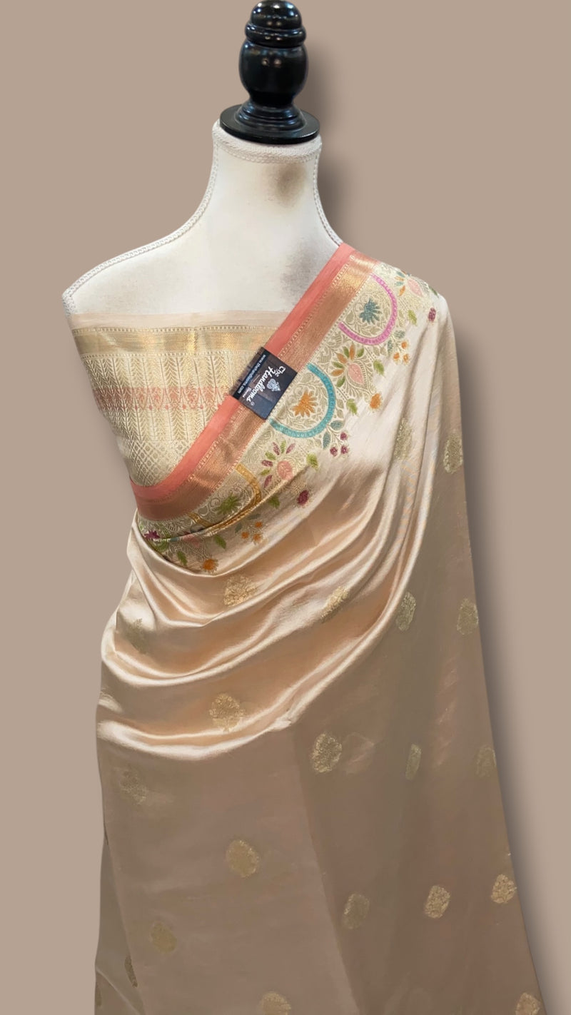 Pure Mango Silk Banarasi Handloom Saree