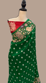 Pure Organza Chikankari Handloom Banarasi Saree - The Handlooms