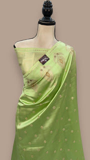 Pure Mango Silk Banarasi Handloom Saree - The Handlooms