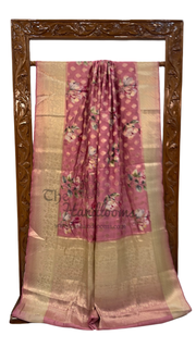 Pure Chiniya Silk Handloom Banarasi Saree - The Handlooms