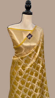 Pure Kora Tissue Handloom Banarasi Saree - The Handlooms