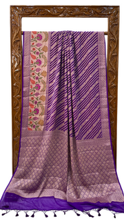 Pure Chiffon Khaddi Banarasi Saree - The Handlooms
