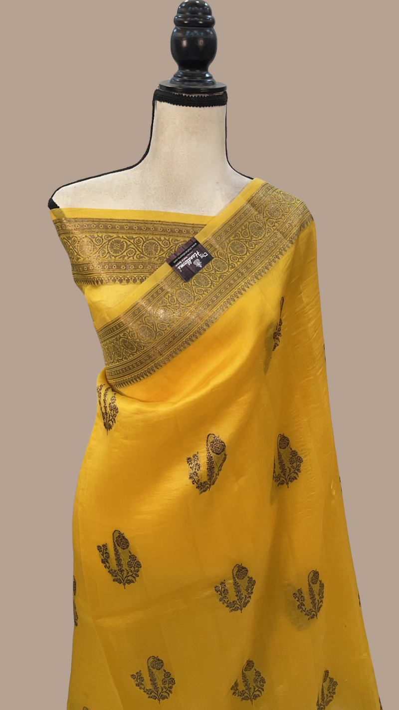 Pure Kora Handloom Banarasi Saree - The Handlooms