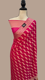 Pure Chiffon Khaddi Banarasi Saree - The Handlooms