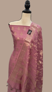 Pure Chiniya Silk Handlooms Banarasi Dress material - The Handlooms