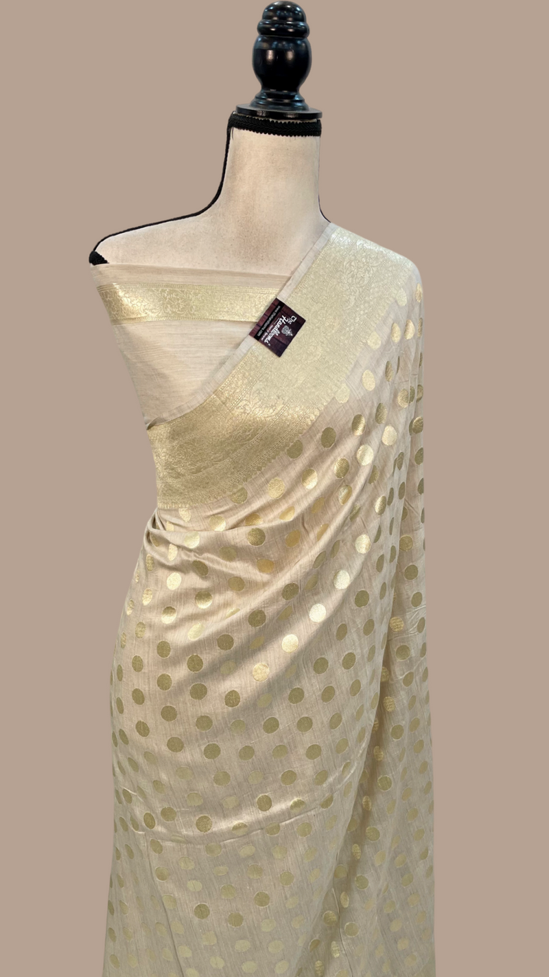Moonga Georgette Handloom Banarasi Saree - The Handlooms
