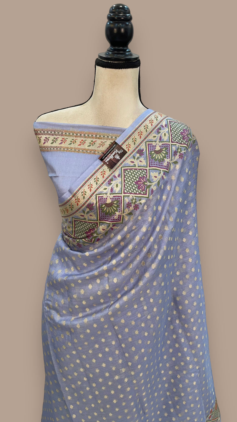 Pure Tussar Silk Handloom Banarasi Saree - The Handlooms