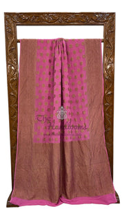 Khaddi Georgette Banarasi Saree -  Antique zari - The Handlooms