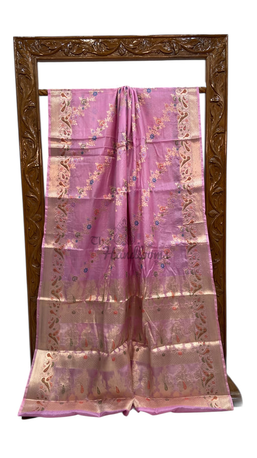 Pure Tussar Silk Handloom Banarasi Saree - The Handlooms