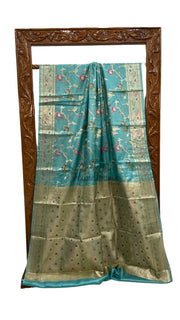 Pure Tussar Silk Handloom Banarasi Saree - The Handlooms