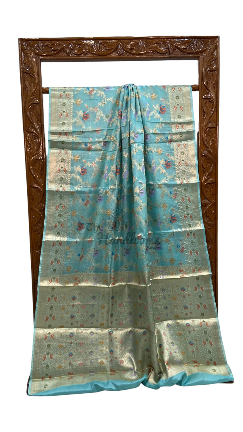 Pure Tussar Silk Handloom Banarasi Saree - The Handlooms