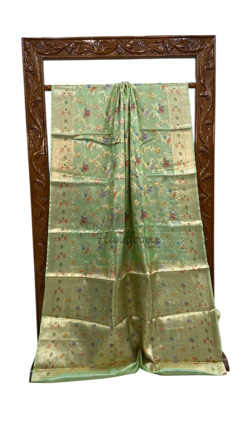 Pure Tussar Silk Handloom Banarasi Saree - The Handlooms