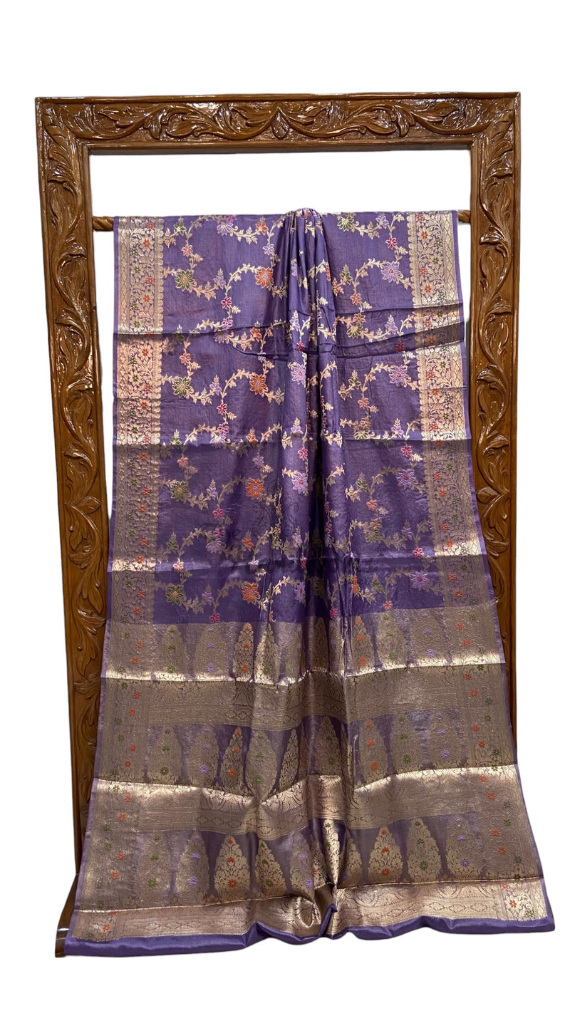 Pure Tussar Silk Handloom Banarasi Saree - The Handlooms