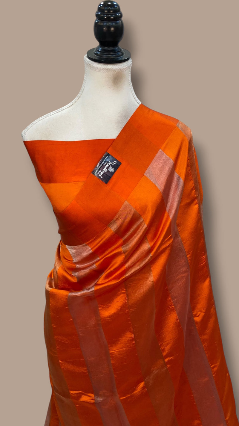 Pure Kora Tissue Handloom Banarasi Saree