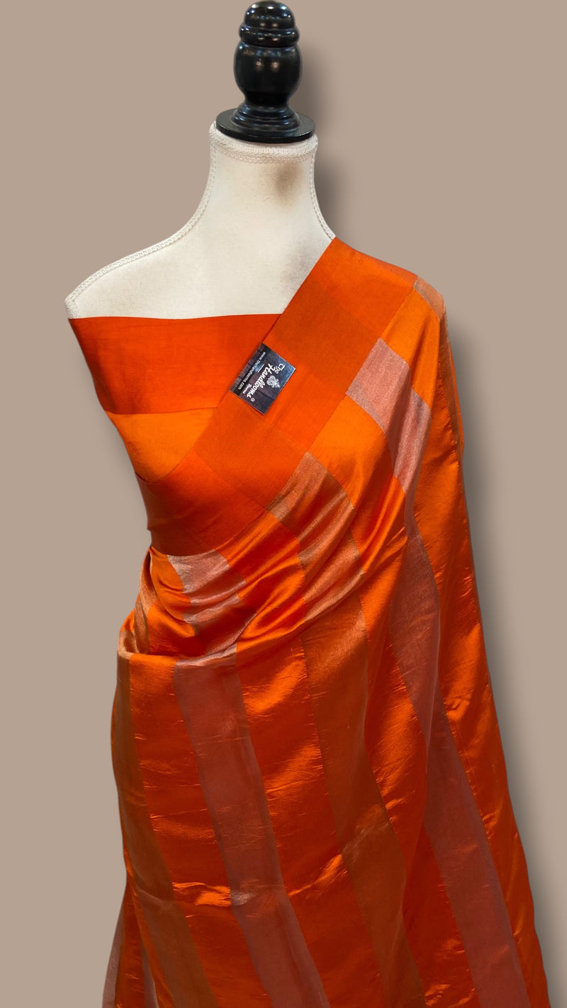 Pure Kora Tissue Handloom Banarasi Saree