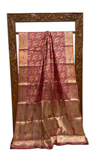 Pure Tussar Silk Handloom Banarasi Saree - The Handlooms