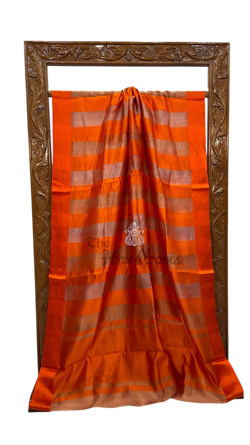 Pure Kora Tissue Handloom Banarasi Saree