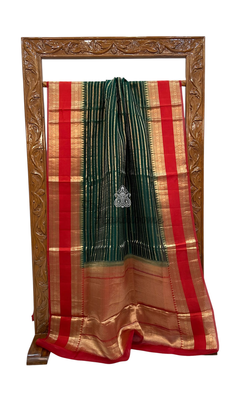 Pure Kora Handloom Banarasi Saree