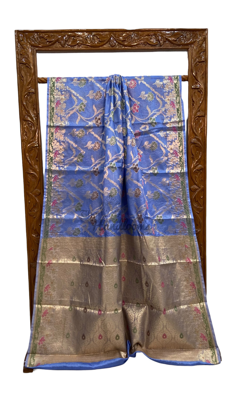 Pure Tussar Silk Handloom Banarasi Saree - The Handlooms