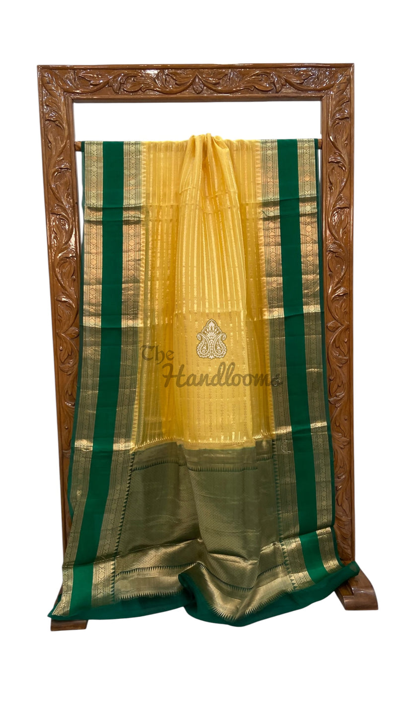 Pure Kora Handloom Banarasi Saree
