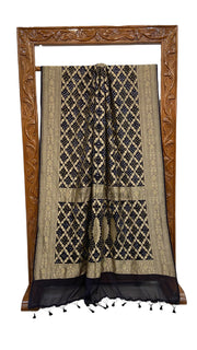 Pure Georgette Banarasi Bandhej Handloom Saree - The Handlooms