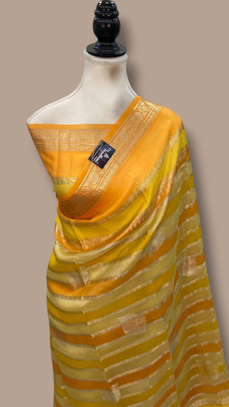 Pure Kora Handloom Banarasi Saree