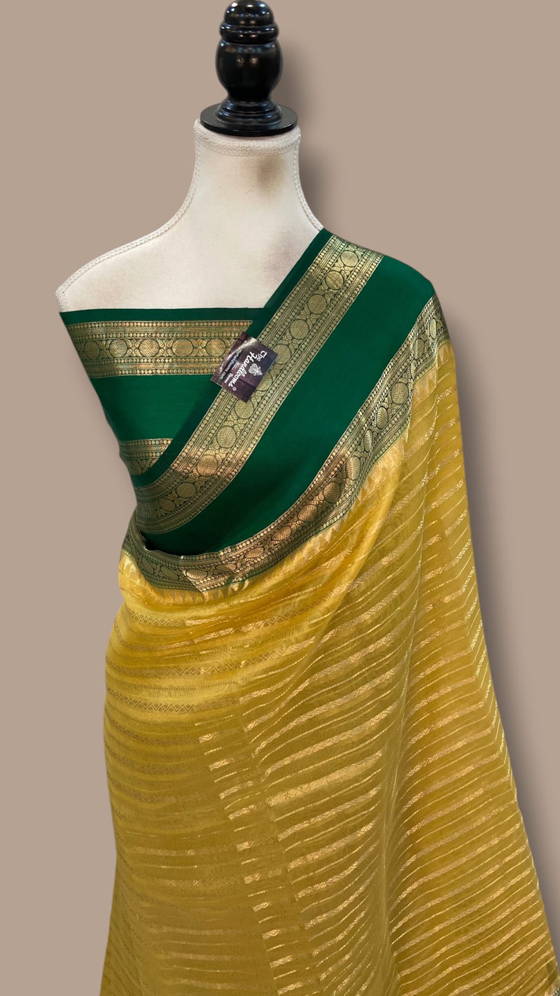 Pure Kora Handloom Banarasi Saree