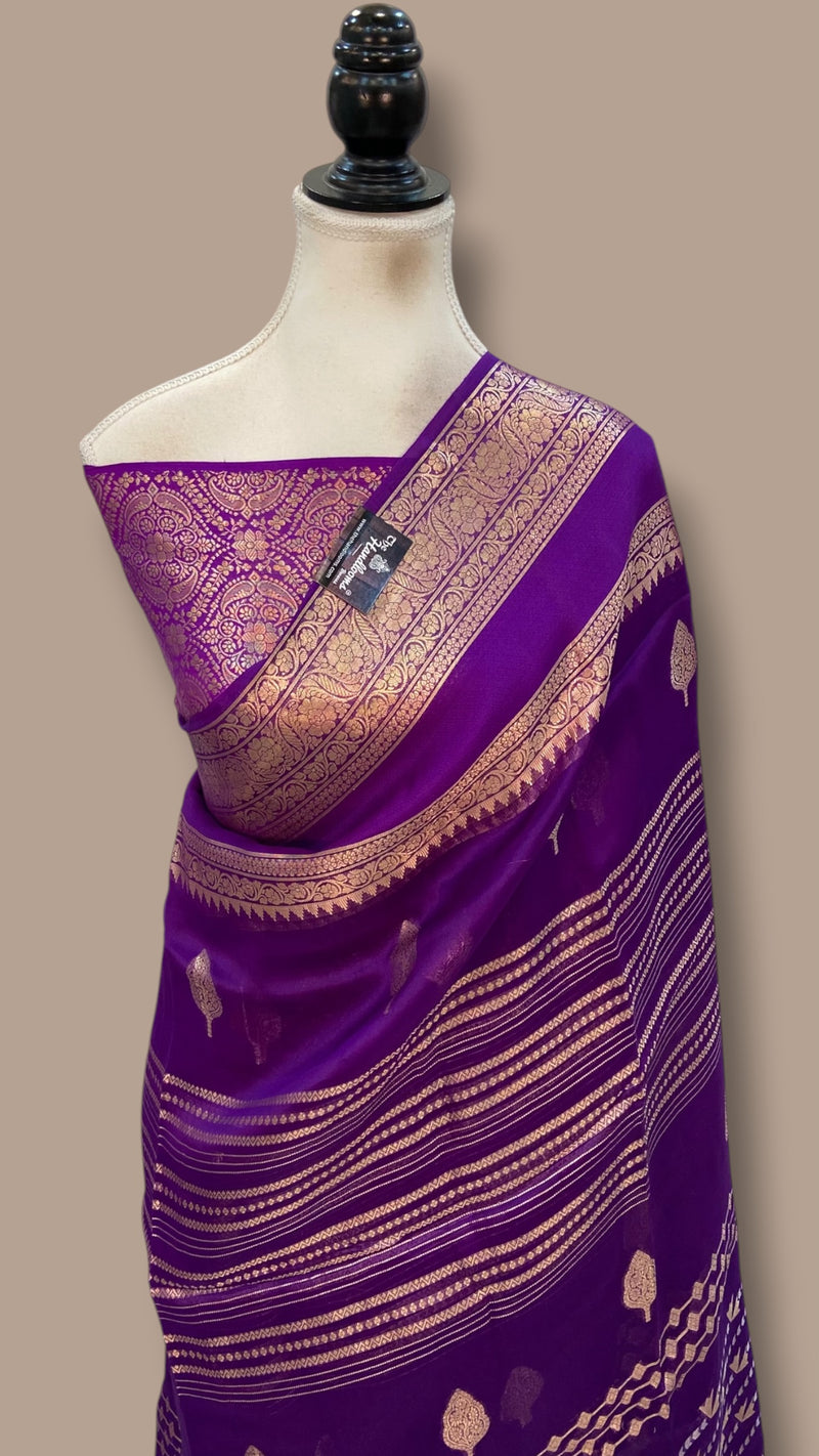 Pure Kora Handloom Banarasi Saree