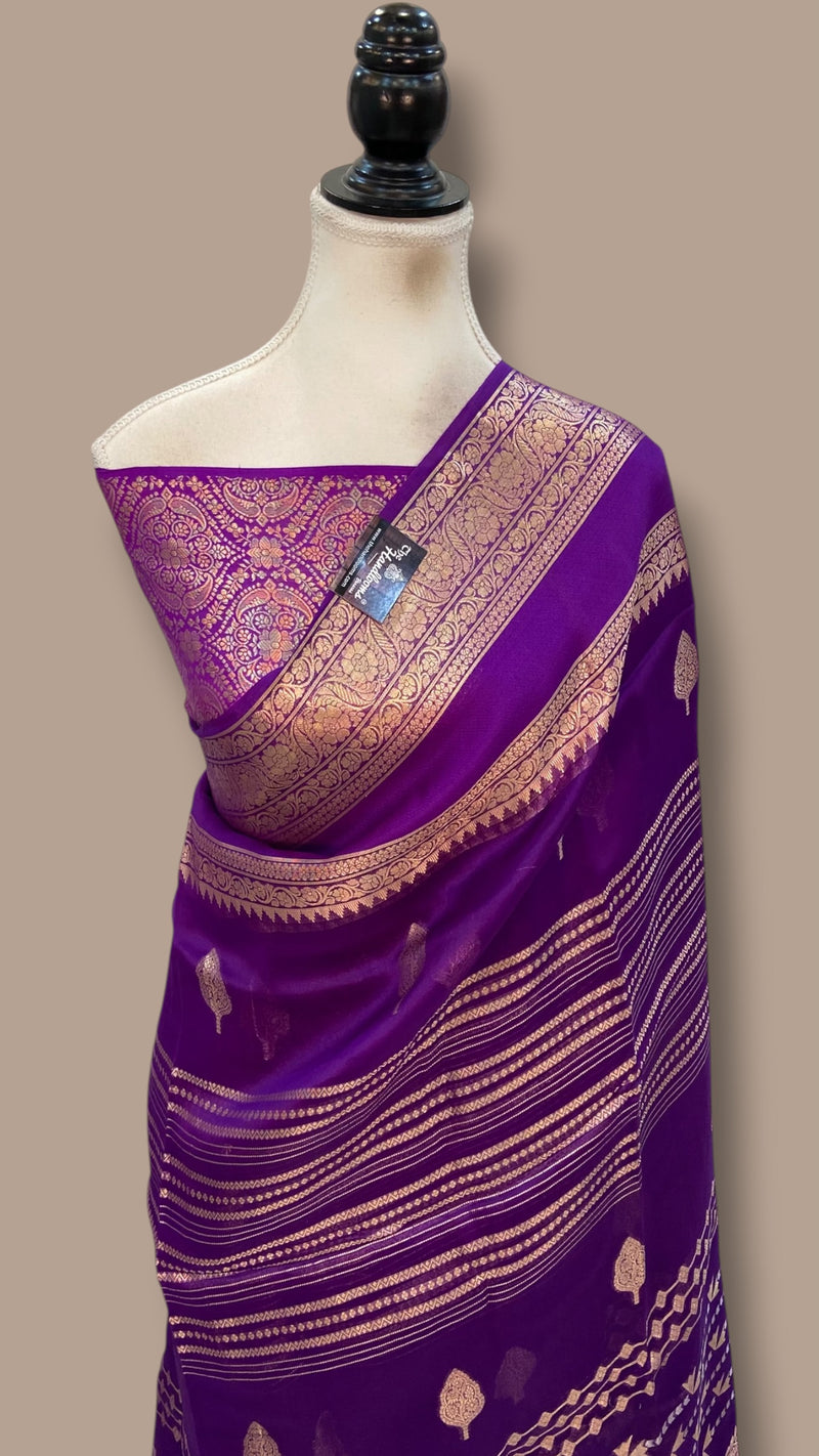 Pure Kora Handloom Banarasi Saree